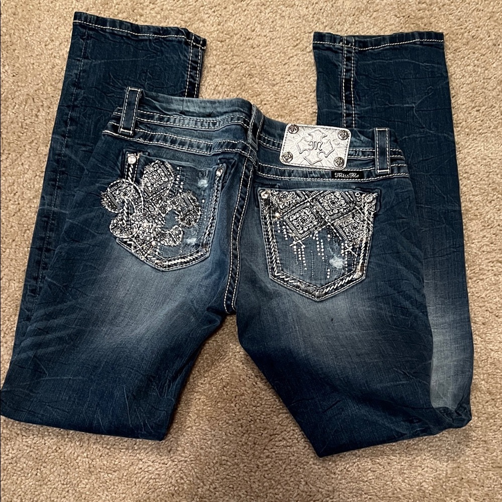 Miss Me Embellished Easy Straight Leg Women's Jeans